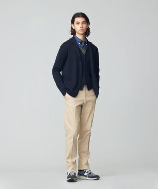 J.PRESS MEN ミラノリブ ニットジャケット ネイビー系