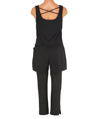 San-ai Resort（三愛水着楽園） 【再入荷】WEB限定商品　ポケット付きハーフジップラッシュパーカー＋リブタンキニ水着+レギンス5点セット【Beach Queen（ビーチクイーン）】 ライトグレー