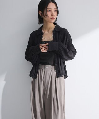 Green Parks ・ＳＵＧＡＲ　ＳＰＯＯＮ　ワッシャーキリカエブラウス Pink