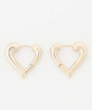 ANY 【WEB限定】ハートリングピアス(両耳用) ゴールド