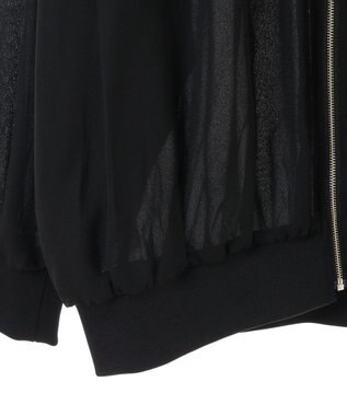 AMERICAN HOLIC リバーシブルシフォン×チュールブルゾン Black