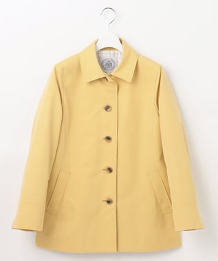J.PRESS LADIES 【WEB限定カラーあり・撥水】80/2 T/C ツイル ステンカラー ショートコート イエロー系