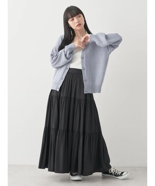 earth music&ecology ティアードスカート Black