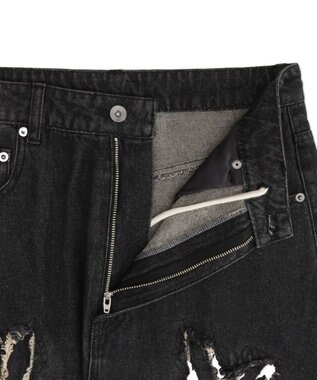 WEGO 【ユニセックス着用ITEM】フリンジデニムパンツ 柄4