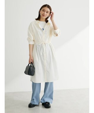 Green Parks ウエーブロゴボックスＴシャツ Off White