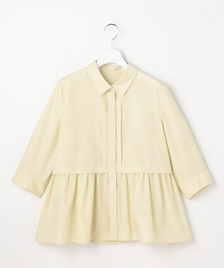  フレアペプラム シャツ