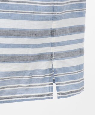 JOSEPH ABBOUD MOUNTAIN 【SPACE】OGビッグボーダー シャツ サックスブルー系2