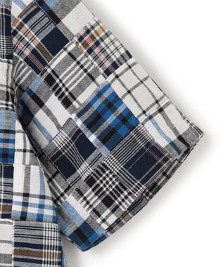 J.PRESS MEN パッチワーク プルオーバーシャツ ネイビー系9