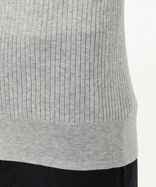 23区 【エステータ】シアーニット 長袖リブ ライトグレー系