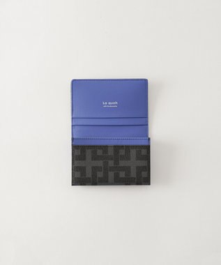 MIYABIYA La quoh with kirakaracho 角つなぎ プリントレザー 名刺入れ 玄（ブラック）