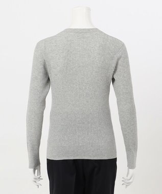 23区 【エステータ】シアーニット 長袖リブ ライトグレー系
