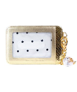 tsumori chisato CARRY ドロップス パスケース 定期入れ チェーンストラップ付き【かわいいデザイン！本革のやわらかな風合い】 ゴールドⅡ