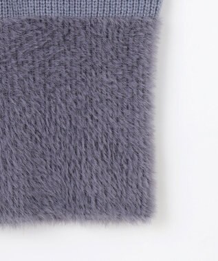 ANY SIS 【洗える】グラデーションフェザー ニット ラベンダー系