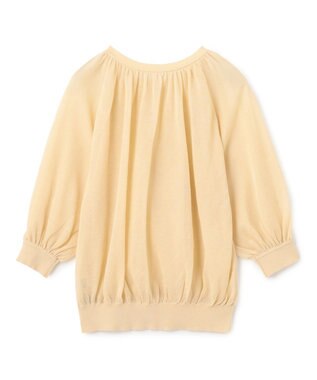 UNFILO シアーギャザーニット クリーム