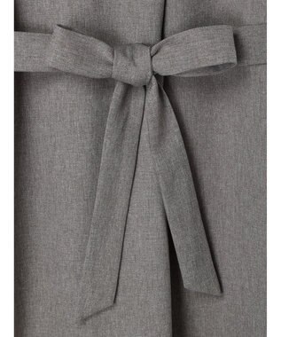 Green Parks ハイスペック共布リボン付ジャンスカ Gray Mixture