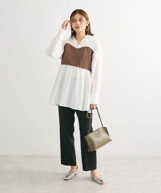 Green Parks ビスチェドッキングチュニック Brown