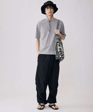 UNFILO MENS 【OCEANS 雑誌・web 掲載】スマート ストレッチ TEE【男女兼用/ギフトにもおすすめ】 グレーボーダー