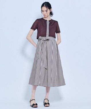 TOCCA 【星風まどかさん着用】STRIPE PARASOL ドレス ベージュ系5