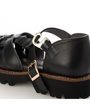 ing <ing>ボリュームソールグルカサンダル ブラック