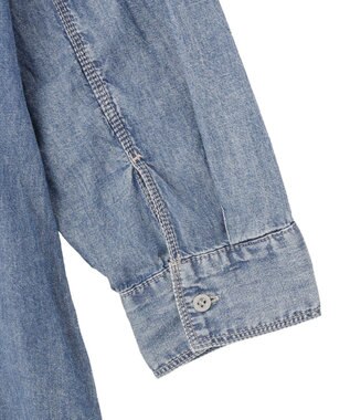 Green Parks シアーデニムシャツワンピース Indigo