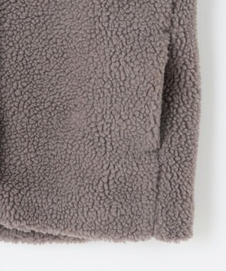 ANY 【洗濯機可能】ボアスタンドカラーブルゾン モカ