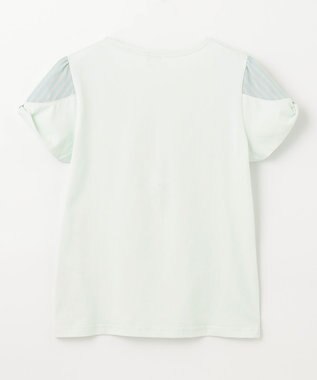 組曲 KIDS 【150-160㎝】【UVケア】パラソルアート Tシャツ ライトグリーン系