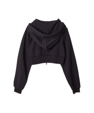 WEGO バタフライWジップショートパーカー ダークグレー