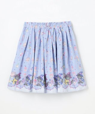 ANY KIDS マジカルキャットフレアスカート サックスブルー