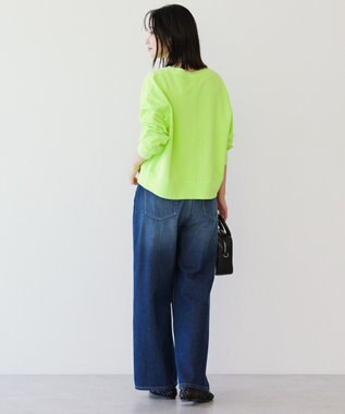 AMERICAN HOLIC ネオンカラーピグメント裏毛カーディガン Yellow