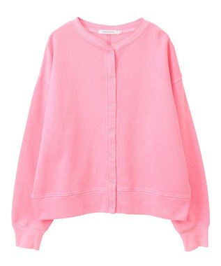 AMERICAN HOLIC ネオンカラーピグメント裏毛カーディガン Pink