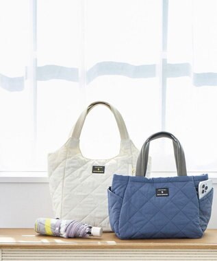 ROOTOTE 3673【仕切り+自立+撥水】LT.デリ.パルーティ.キルト-D 03：ブルー