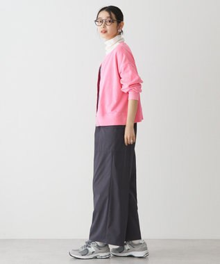 AMERICAN HOLIC ネオンカラーピグメント裏毛カーディガン Pink