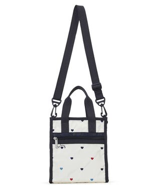 LeSportsac MINI N/S TOTE/トリコロールハートエンブロイダリー トリコロールハートエンブロイダリー