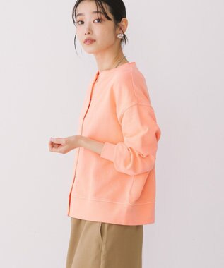 AMERICAN HOLIC ネオンカラーピグメント裏毛カーディガン Orange
