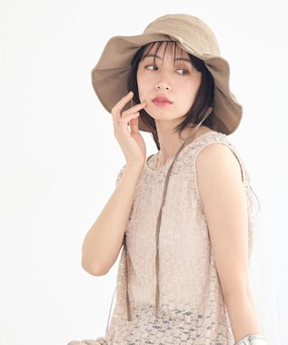 earth music&ecology 【ＵVカット】タックハット Mocha