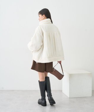 earth music&ecology モンスターコート Ivory