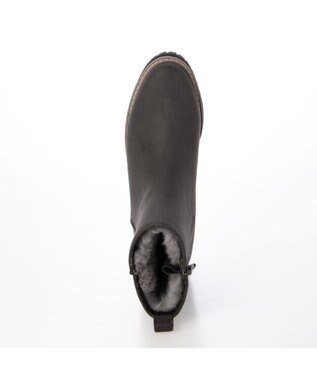 MODE ET JACOMO <carino>【レイン・スノー対応】ウエッジヒールショートブーツ グレースエード
