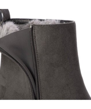 MODE ET JACOMO <carino>【レイン・スノー対応】ウエッジヒールショートブーツ グレースエード