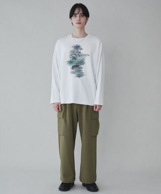 WEGO 【ユニセックス着用ITEM】トロミカーゴスラックス カーキ