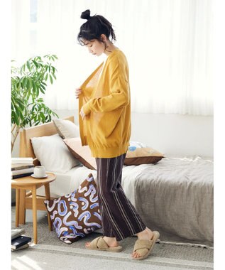 CRAFT STANDARD BOUTIQUE 強撚綿ニットカーディガン Yellow