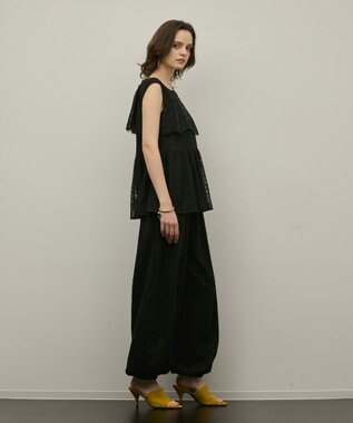 GRACE CONTINENTAL レイヤードレーストップ ブラック