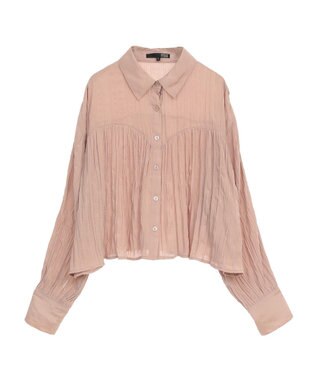 Green Parks ・ＳＵＧＡＲ　ＳＰＯＯＮ　ワッシャーキリカエブラウス Pink