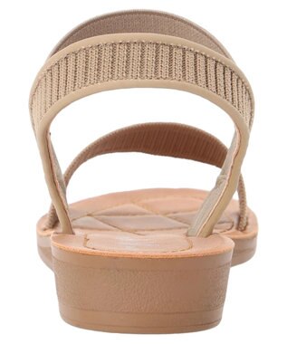 Green Parks ・ｒｉｃｈ　ｂｌｕｅ　フラットサンダル Gray Beige