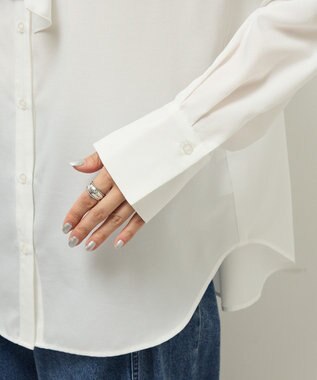 Green Parks ボウタイインナーシャツ Off White