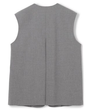 BEIGE， 【セットアップ対応・VERY 11月号掲載】ZEPHYR / ウールライクノーカラージレ Top Gray