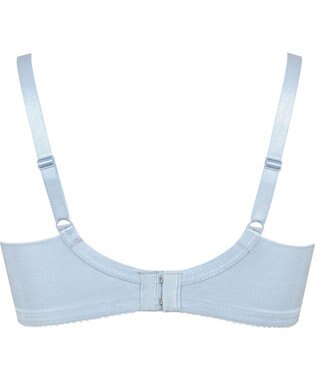 WACOAL 【小さく見せるブラ】 シンプル ブラジャー 着やせ効果 コンパクトにメイク バストの突出をおさえる 背中の段差を軽減 大きいサイズ レディース BRB452 /ワコール ブルー