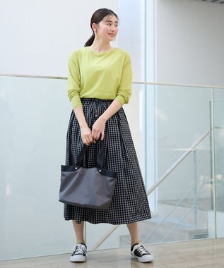 ANY シア―ラウンドネックTシャツ アップルグリーン