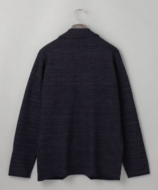 GOTAIRIKU テーラード設計【洗える】ニット カーディガンジャケット ネイビー系