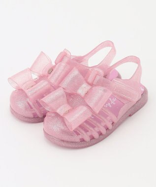 ANY KIDS ラメ入り グルカ サンダル ピンク