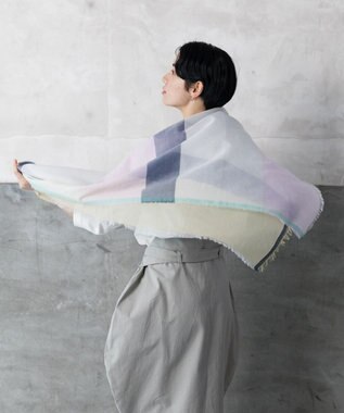 POLS 播州織 極細コットンストール ピンク